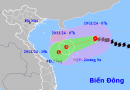 Bão Manyi giảm còn cấp 9