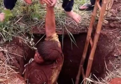 Giải cứu nam thanh niên dưới hố sâu 10 m