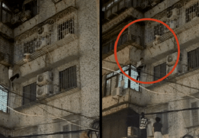 Nam thanh niên leo tường chung cư, giải cứu bé trai kẹt đầu treo lơ lửng ngoài “chuồng cọp” tầng 4