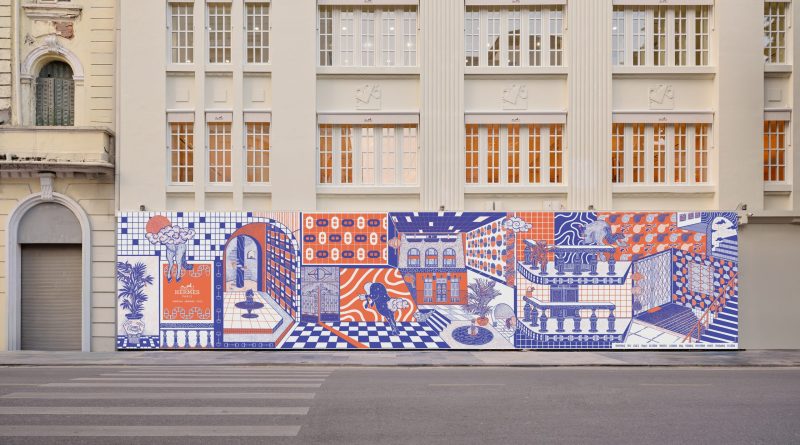 Giao diện mới của cửa hàng Hermès Tràng Tiền chuẩn bị hé lộ