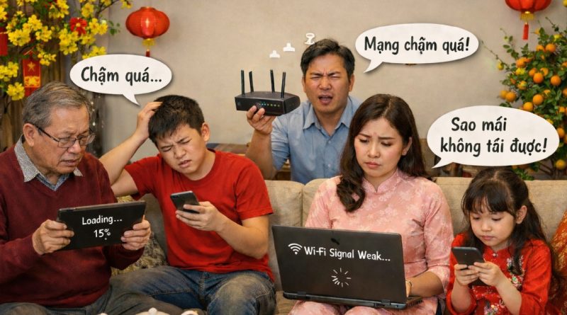 Nhà đông người ngày tết, làm sao để mạng Wi-Fi không ì ạch?