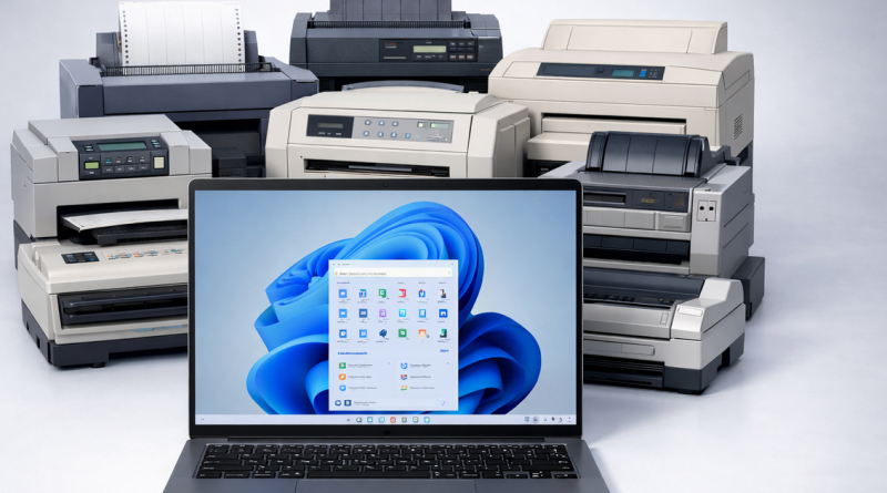 Windows 11 chấm dứt hỗ trợ máy in đời cũ
