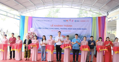 Trẻ mầm non Sùng Bang có trường mới