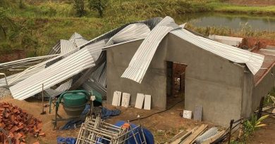 Lốc xoáy tại Gia Lai chiều 15.4, hơn 10 nhà bị tốc mái