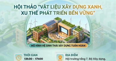 Hội thảo “Vật liệu xây dựng xanh, xu thế phát triển bền vững” thúc đẩy chuyển đổi xanh