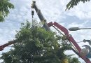Cần bơm bêtông dài 30 m gãy đổ, đè ba công nhân