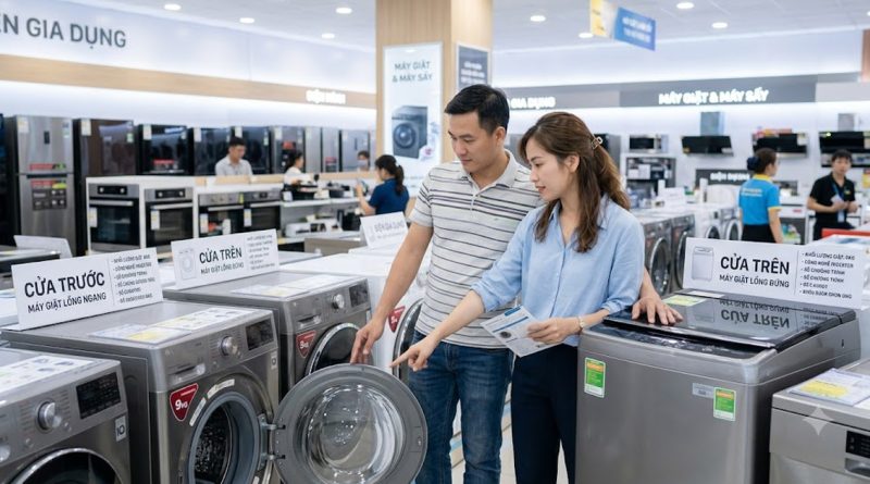 Vì sao máy giặt cửa trên thường rẻ hơn cửa trước?